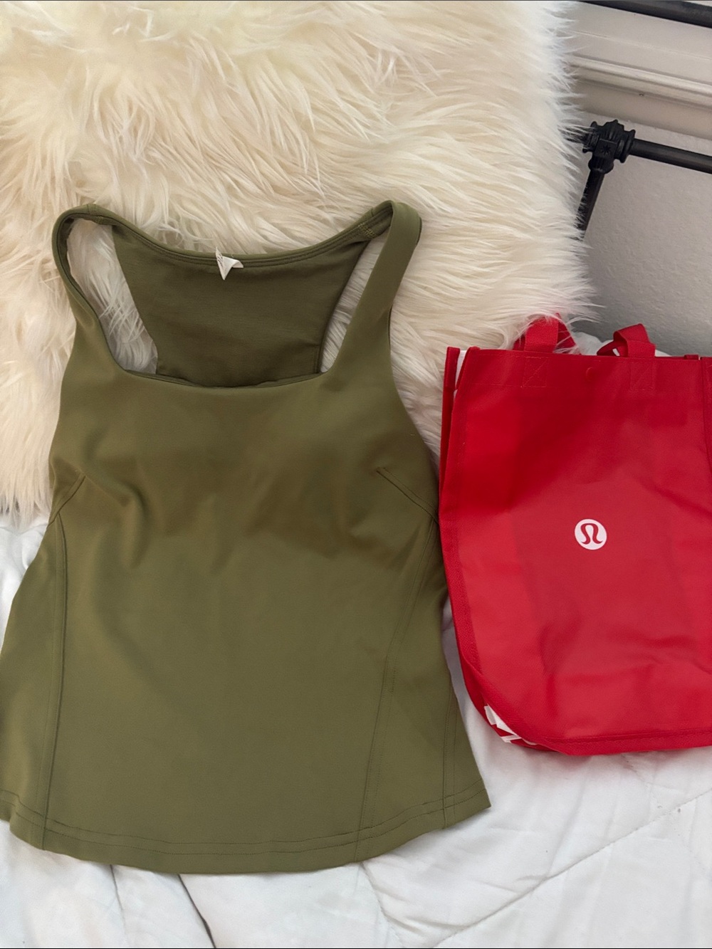 lululemon athletica Olive Green Racerback Tank